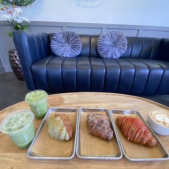 Series A Coffee - Couch seating area IG: @mags.foodie - Coffee & Tea Near Me - Beverly Hills, California