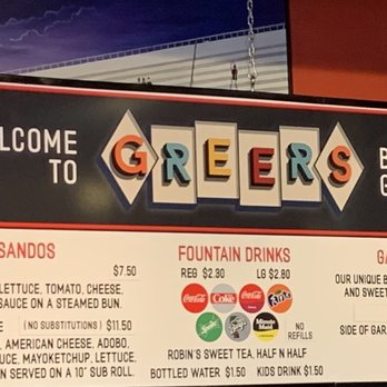 Greer's Burger Garage - Menu board - Burgers Near Me - Dover, Pennsylvania Greer's Burger Garage - Menu board - Burgers Near Me - Dover, Pennsylvania