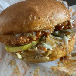 Meltwich Food - Spicy Nashville chicken burger