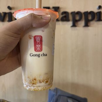Gong Cha - Peach Milk Tea with Coconut Jelly - Bubble Tea Near Me - Toronto, Ontario Gong Cha - Peach Milk Tea with Coconut Jelly - Bubble Tea Near Me - Toronto, Ontario