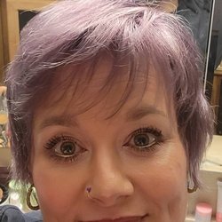 Platinum Salon - Custom color, just home from the salon,  in love