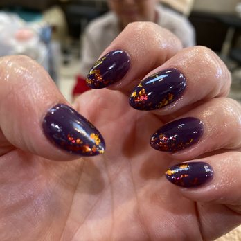 Marina Nails Spa - SNS dip powder system with foils - Nail Salons Near Me - Venice, California
