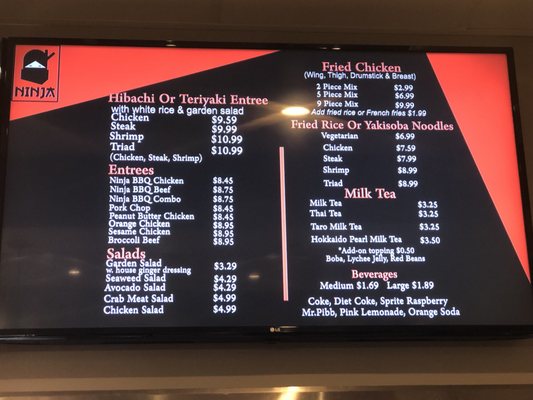 Menu photo 1 Ninja Hibachi Express North Highlands, CA Menu photo 1 Ninja Hibachi Express North Highlands, CA