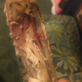 Wingstop - Bloody wing my wife just ate. We ordered them extra done to. - Chicken Wings Near Me - Daytona Beach, Florida Wingstop - Bloody wing my wife just ate. We ordered them extra done to. - Chicken Wings Near Me - Daytona Beach, Florida