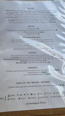 Menu photo 1 La Alcoba Azul Barcelona, B Menu photo 1 La Alcoba Azul Barcelona, B