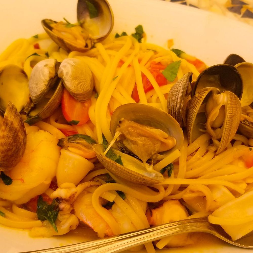 Locanda Ravello - Linguine Mare $19. A bit bland for my taste, but pretty good 6/10. Still had a pleasant meal w/ good service. - Italian Near Me - Danville, California Locanda Ravello - Linguine Mare $19. A bit bland for my taste, but pretty good 6/10. Still had a pleasant meal w/ good service. - Italian Near Me - Danville, California