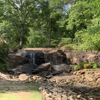 Rock Quarry Garden - Waterfall at the Rock Quarry Garden ( no rain for about a week before) - Parks Near Me - Greenville, South Carolina Rock Quarry Garden - Waterfall at the Rock Quarry Garden ( no rain for about a week before) - Parks Near Me - Greenville, South Carolina