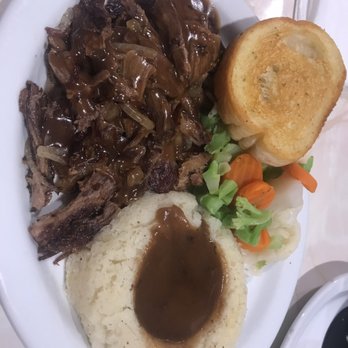 Pancakes R Us - Montclair - Pot Roast Dinner - Also came with a side salad or soup. - Pancakes Near Me - Montclair, California Pancakes R Us - Montclair - Pot Roast Dinner - Also came with a side salad or soup. - Pancakes Near Me - Montclair, California