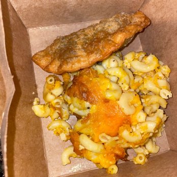 Boricua Soul - Empanada | Mac and Cheese Guavaqué Sauce - Soul Food Near Me - Durham, North Carolina Boricua Soul - Empanada | Mac and Cheese Guavaqué Sauce - Soul Food Near Me - Durham, North Carolina