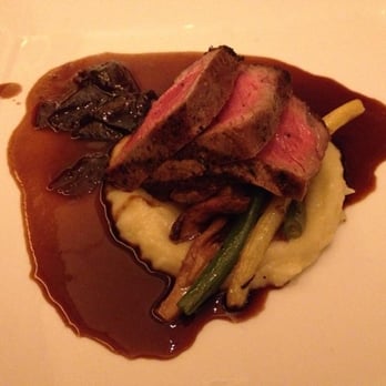 BlackSalt - medium rare tenderloin medallions with potatoes, green and yellow beans and a roasted scallion sauce - Seafood Near Me - Washington, DC, District of Columbia