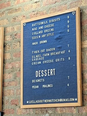 Menu photo 1 Luella's Southern Kitchen Chicago, IL Menu photo 1 Luella's Southern Kitchen Chicago, IL
