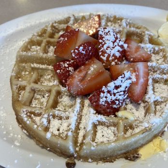 JP's Bagel Place - Belgian Waffle with fresh strawberries - Bagels Near Me - Hollywood, Florida JP's Bagel Place - Belgian Waffle with fresh strawberries - Bagels Near Me - Hollywood, Florida