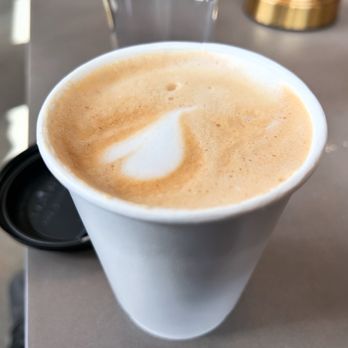 Sunroom Coffee - Teddybear Latte (Salted maple latte made famous house-made maple syrup, caramel drizzle, & vanilla cold foam) - Coffee & Tea Near Me - Salt Lake City, Utah