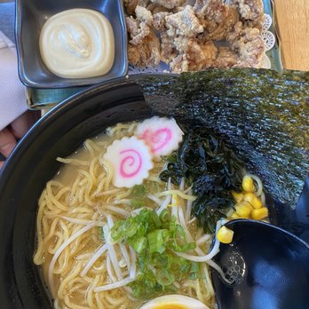 Rice Alley - Tonkatsu Ramen with a side of Chicken Karaage - Ramen Near Me - Gainesville, Virginia Rice Alley - Tonkatsu Ramen with a side of Chicken Karaage - Ramen Near Me - Gainesville, Virginia