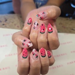 Pink Nails by Sarah