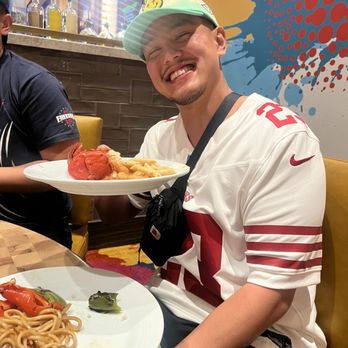 Fresh Harvest - Lo mein Sausage. Grilled jalapeños and peppers Creamy pasta - Buffets Near Me - Wheatland, California Fresh Harvest - Lo mein Sausage. Grilled jalapeños and peppers Creamy pasta - Buffets Near Me - Wheatland, California
