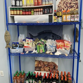 Wild Local Seafood - Shelf of condiments and sauces - Seafood Markets Near Me - Ventura, California Wild Local Seafood - Shelf of condiments and sauces - Seafood Markets Near Me - Ventura, California