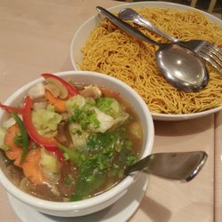 Lemongrass Asian Bistro - Stir Fry Chicken and Vegetable on Crispy Noodle Php305