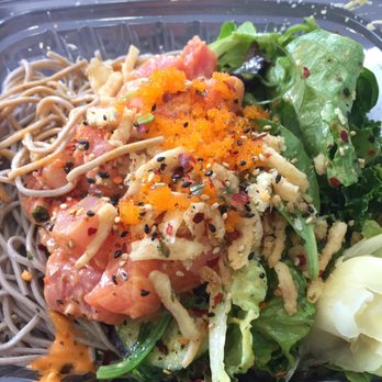 Pokestuf - Regular half soba & greens bowl - Hawaiian Near Me - Alhambra, California