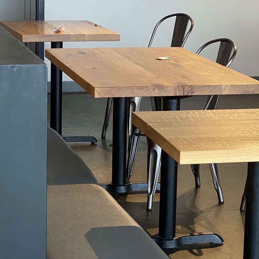 A few of the dirty tables. A few of the dirty tables.