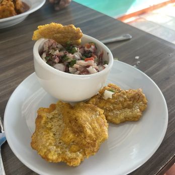 Peña Blanca - Octopus Salad with Tostones - Desserts Near Me - Aguadilla Pueblo, Puerto Rico