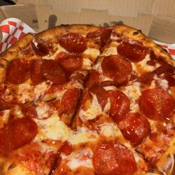Pepe’s Pizza - Hot honey pizza