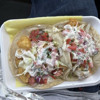 La Perla del Pacifico - 1 taco de camarón & 1 taco de pescado - Food Trucks Near Me - San Diego, California La Perla del Pacifico - 1 taco de camarón & 1 taco de pescado - Food Trucks Near Me - San Diego, California