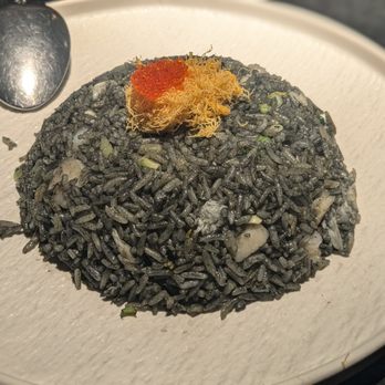 Dim Sum Library - Seafood fried rice (squid ink colored rice) - Dim Sum Near Me - Hong Kong, HK Dim Sum Library - Seafood fried rice (squid ink colored rice) - Dim Sum Near Me - Hong Kong, HK