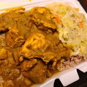 Jamaican Breeze - Under sauce on curry chicken in place of goat curry lots of rice small amounts of meat for value. - Caribbean Near Me - Indianapolis, Indiana Jamaican Breeze - Under sauce on curry chicken in place of goat curry lots of rice small amounts of meat for value. - Caribbean Near Me - Indianapolis, Indiana