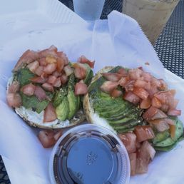 Avocado with bagel Avocado with bagel
