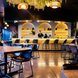 Interior with the beautiful bar