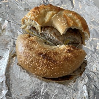 Bagels & Boba Cafe - Turkey Sausage and Egg on Plain Bagel - Coffee & Tea Near Me - Newark, Delaware Bagels & Boba Cafe - Turkey Sausage and Egg on Plain Bagel - Coffee & Tea Near Me - Newark, Delaware