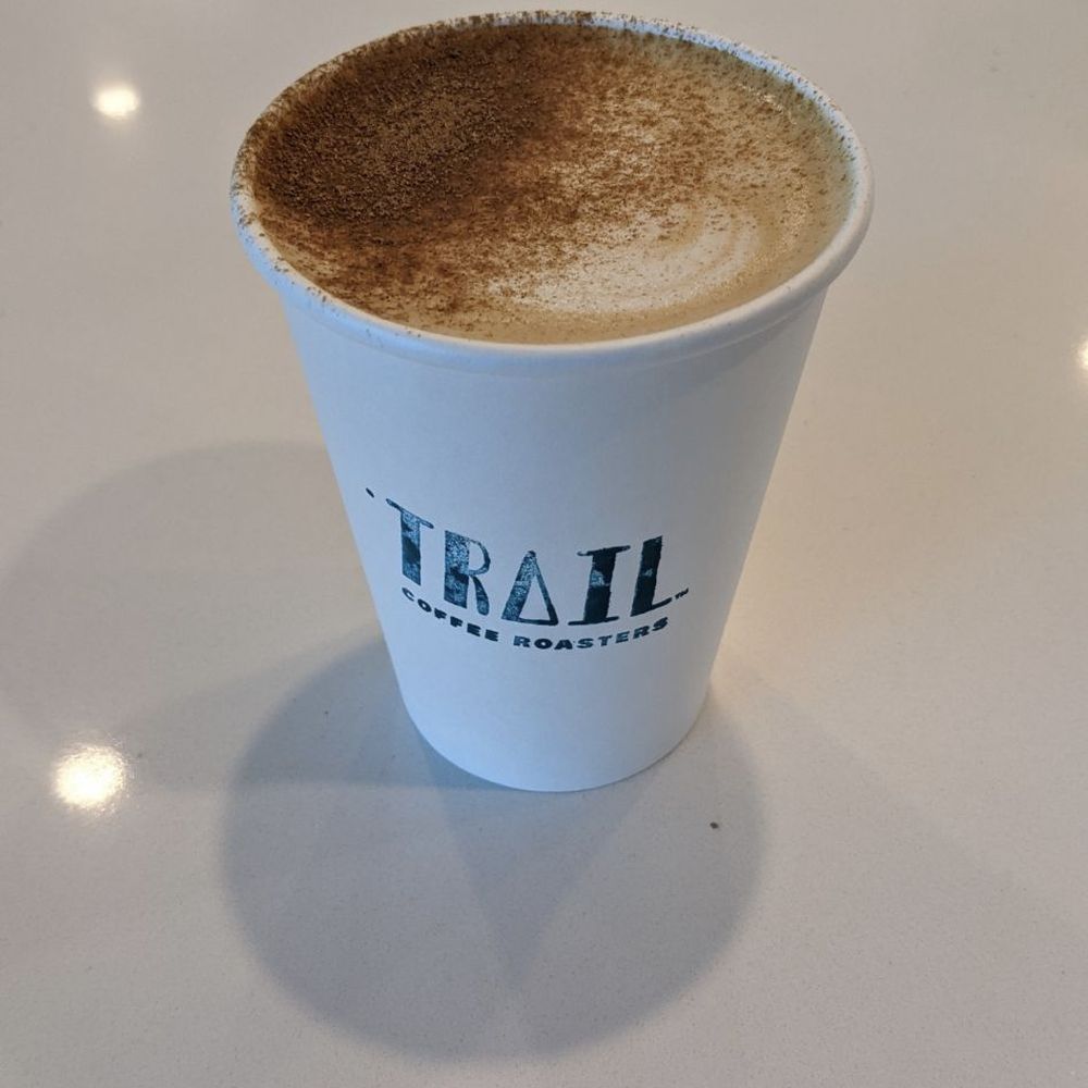 Trail Coffee Lodi - Oat milk pumpkin spice latte - Coffee & Tea Near Me - Lodi, California Trail Coffee Lodi - Oat milk pumpkin spice latte - Coffee & Tea Near Me - Lodi, California