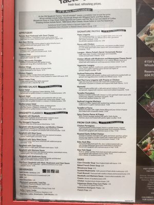 Menu photo 6 The Old Spaghetti Factory Whistler, BC
