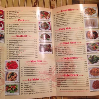 Yen Hing Dragon - a menu for a chinese restaurant - Chinese Near Me - Waukon, Iowa