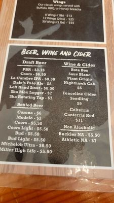 Menu photo 6 Enterprise Bar & Grill Rico, CO