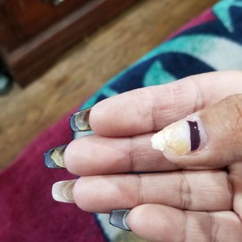 TJ Nails - Look how horrible they left my nails! - Nail Salons Near Me - Whittier, California TJ Nails - Look how horrible they left my nails! - Nail Salons Near Me - Whittier, California