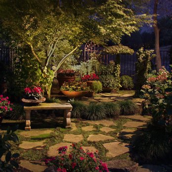 Avalon Lighting Design - Privacy garden with ornamentation and color.  A place to reflect thoughts and find inspiration. - Lighting Fixtures & Equipment Near Me - Orangevale, California