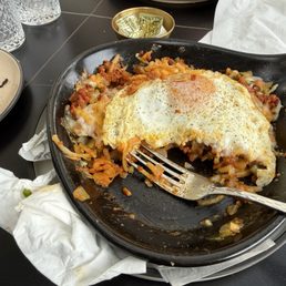 Spicy chorizo skillet and chilaquiles Spicy chorizo skillet and chilaquiles