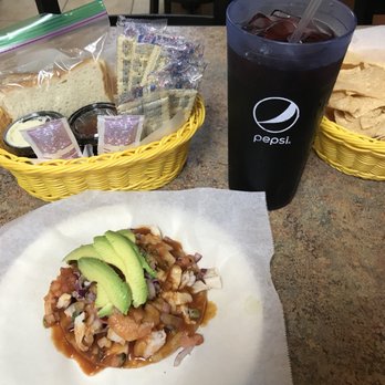 La Playa Seafood Restaurant - a plate of food and a drink - Seafood Near Me - San Antonio, Texas