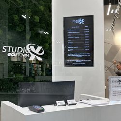 Golf Town - Custom golf fittings - looks like a new renovated area - super fancy