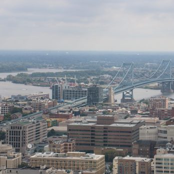 City Hall - Ben Franklin bridge from the top of city hall - Landmarks & Historical Buildings Near Me - Philadelphia, Pennsylvania City Hall - Ben Franklin bridge from the top of city hall - Landmarks & Historical Buildings Near Me - Philadelphia, Pennsylvania