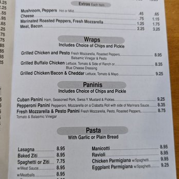 Capra's Italian Deli - Menu OCT 2022 - Italian Near Me - High Point, North Carolina