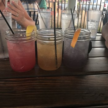 The Deck - Left to Right: raspberry beret, strong island, purple haze - American Near Me - Fort Wayne, Indiana The Deck - Left to Right: raspberry beret, strong island, purple haze - American Near Me - Fort Wayne, Indiana