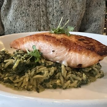Songbird Social House - Salmon with orzo - Bars Near Me - Carmel, Indiana Songbird Social House - Salmon with orzo - Bars Near Me - Carmel, Indiana