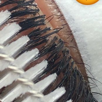 Beauty by Kimmie - During removal from another tech. Can see lashes touching skin and excessive amount of glue. - Waxing Near Me - Dallas, Texas