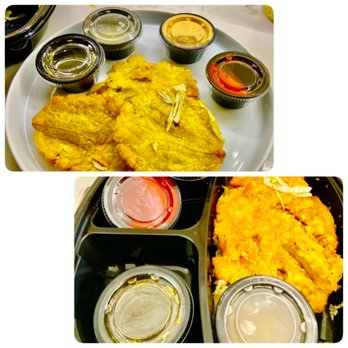 Havana Grill - Half an Order of Tostones with Sauces="To Go!" Huge Portions! 2022 - Cuban Near Me - Chicago, Illinois Havana Grill - Half an Order of Tostones with Sauces="To Go!" Huge Portions! 2022 - Cuban Near Me - Chicago, Illinois