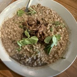 Grød - Mushroom risotto (made vegan)