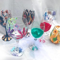 Van Go Paint Parties - Paint your own wine glasses!!