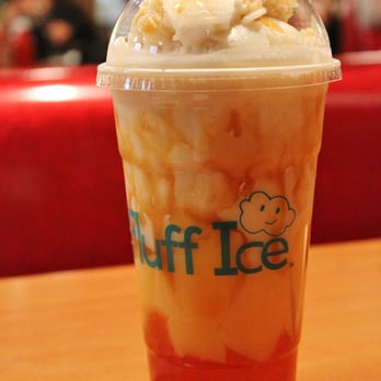 Fat Choy - Fluff Ice's Frosted Milk ($5): House Syrup (Caramel and Brown Sugar), Shave Ice, Egg Custard and Pink Honey Boba. This was tasty - New American Near Me - Las Vegas, Nevada Fat Choy - Fluff Ice's Frosted Milk ($5): House Syrup (Caramel and Brown Sugar), Shave Ice, Egg Custard and Pink Honey Boba. This was tasty - New American Near Me - Las Vegas, Nevada